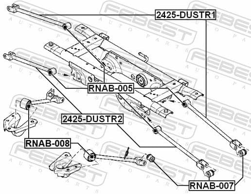 Mounting, control/trailing arm RNAB-005 - image 2