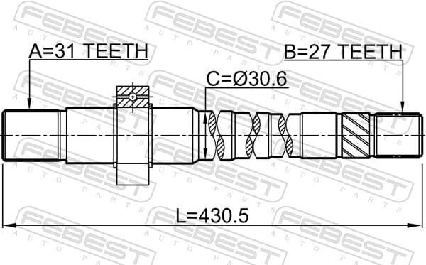 Drive Shaft 2412-DUSTAWD - image 2