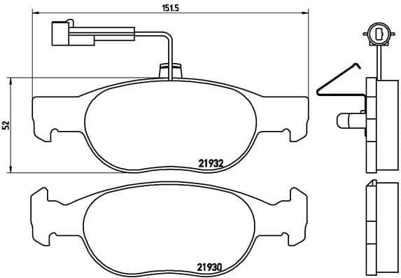 Brake Pad Set, disc brake PRIME LINE P 23 113