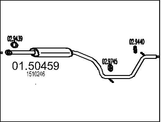 Centre Muffler 01.50459