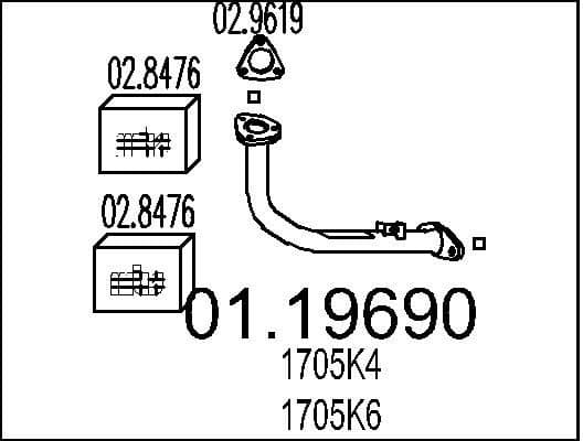 Exhaust Pipe 01.19690