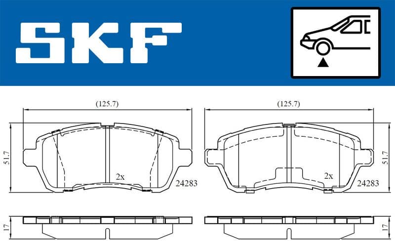 Brake Pad Set, disc brake VKBP80031