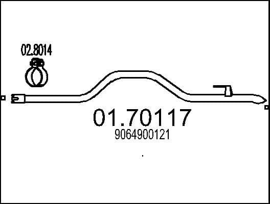 Exhaust Pipe 01.70117