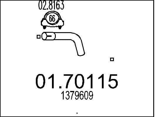 Exhaust Pipe 01.70115