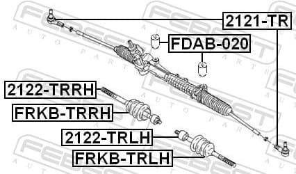 Mounting, steering gear FDAB-020 - image 2