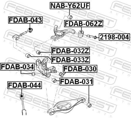 Mounting, control/trailing arm FDAB-032Z - image 2