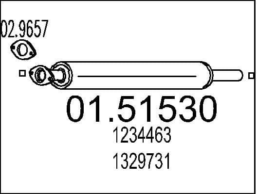 Centre Muffler 01.51530