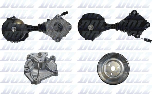 Water Pump + V-ribbed Belt Kit KD173T