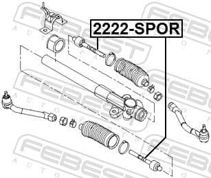 Inner Tie Rod 2222-SPOR - image 2
