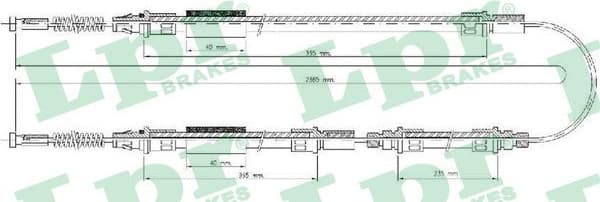 Cable Pull, parking brake C0277B
