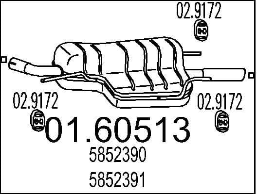 Rear Muffler 01.60513