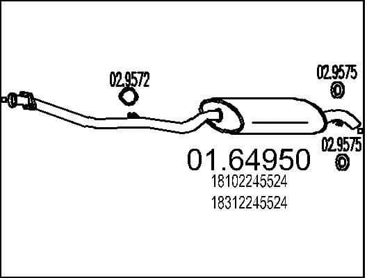 Rear Muffler 01.64950