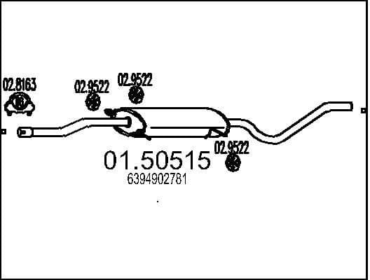 Centre Muffler 01.50515