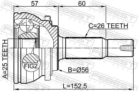 Joint Kit, drive shaft 0110-ZVW30 - image 2