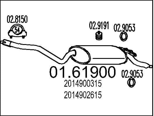 Rear Muffler 01.61900