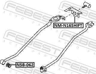 Bracket, gearshift linkage NM-N16SHIFT - image 2
