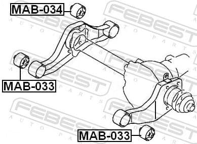 Mounting, differential MAB-034 - image 2