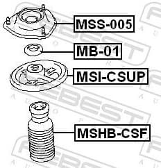 Protective Cap/Bellow, shock absorber MSHB-CSF - image 2
