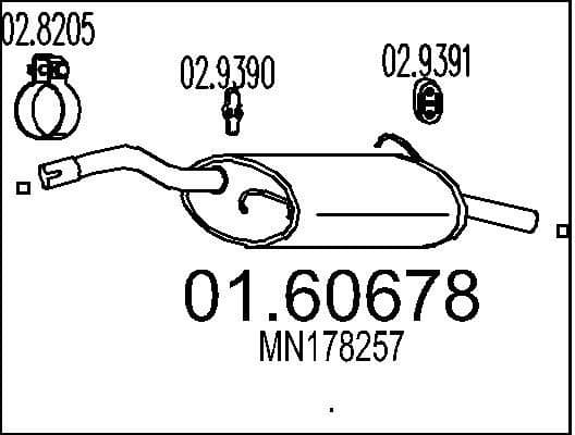 Rear Muffler 01.60678