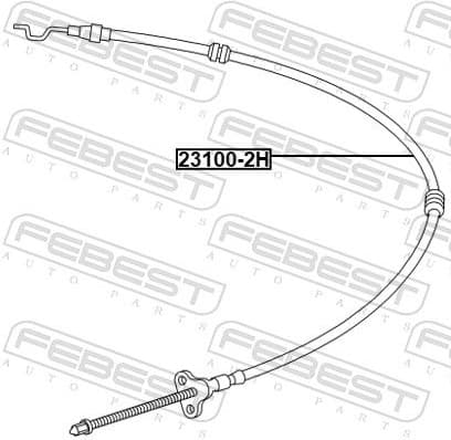 Cable Pull, parking brake 23100-2H - image 2