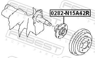 Wheel Hub 0282-N15A42R - image 2