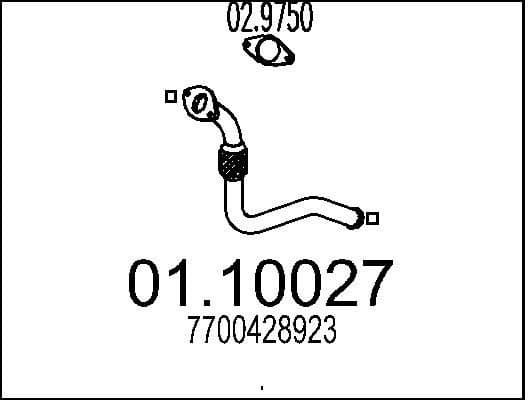 Exhaust Pipe 01.10027