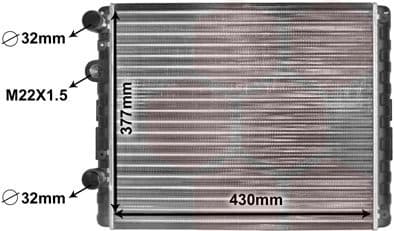 Radiator, engine cooling 58002129