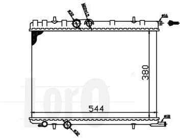 Radiator, engine cooling LORO 009-017-0010 - image 2