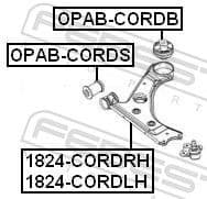 Mounting, control/trailing arm OPAB-CORDB