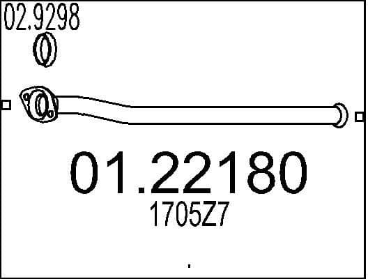 Exhaust Pipe 01.22180