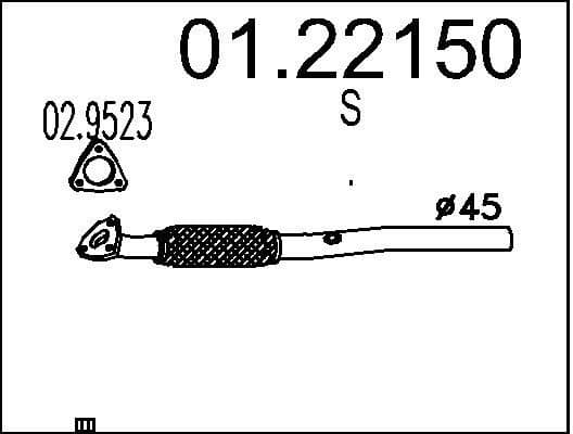 Exhaust Pipe 01.22150