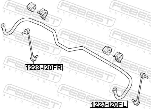 Link/Coupling Rod, stabiliser bar 1223-I20FR - image 2