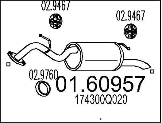 Rear Muffler 01.60957