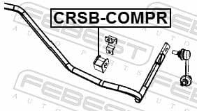 Mounting, stabiliser bar CRSB-COMPR - image 2