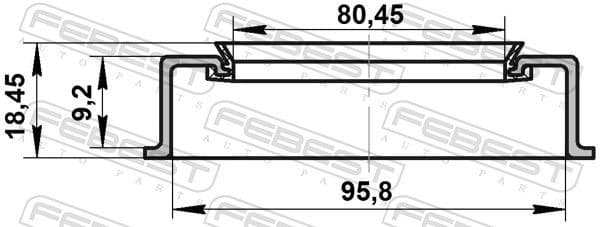 Seal Ring, wheel hub 95ADS-81960918X - image 2
