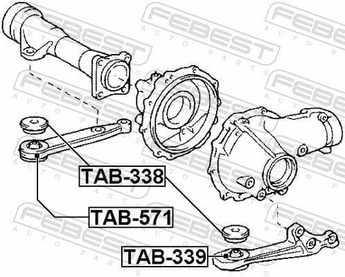 Mounting, differential TAB-571 - image 2