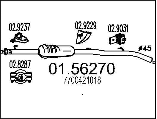 Centre Muffler 01.56270