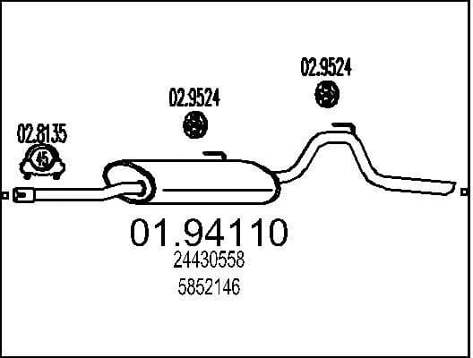 Rear Muffler 01.94110