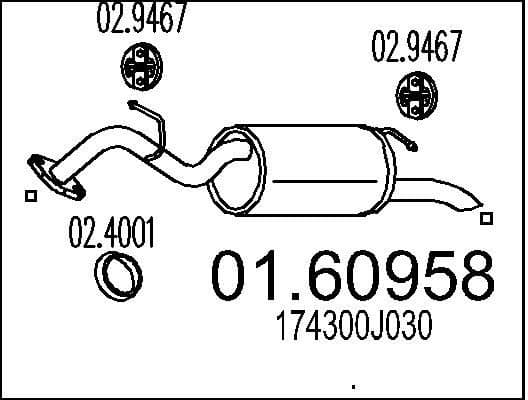 Rear Muffler 01.60958