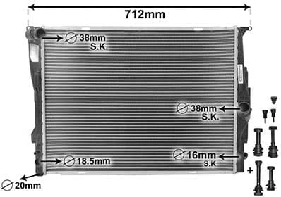 Radiator, engine cooling *** IR PLUS *** 06002303
