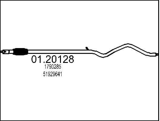 Exhaust Pipe 01.20128