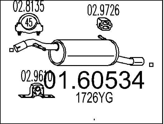Rear Muffler 01.60534