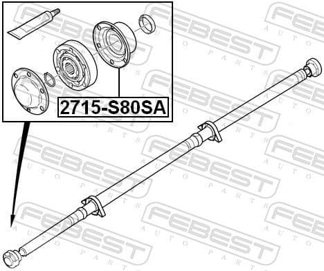 Bellow, drive shaft 2715-S80SA - image 2