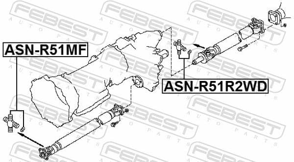 Joint, propshaft ASN-R51MF - image 2