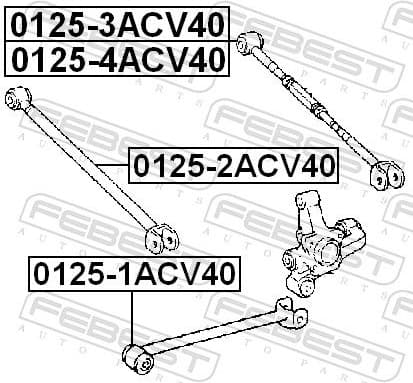 Control/Trailing Arm, wheel suspension 0125-4ACV40 - image 2