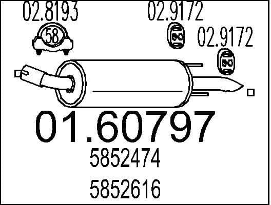 Rear Muffler 01.60797