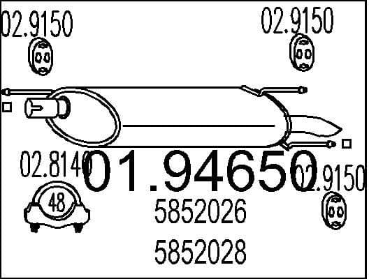 Rear Muffler 01.94650