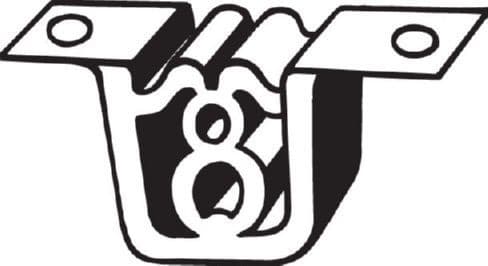 Mount, exhaust system 255-070