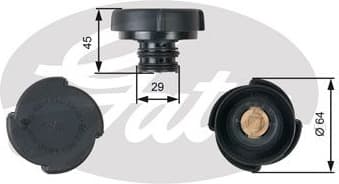 Cap, coolant tank RC204