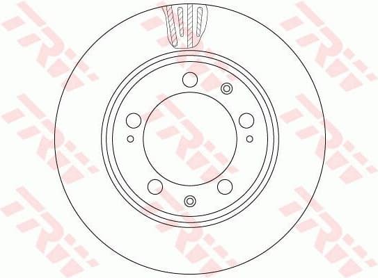 Brake Disc TRW SINGLE DF6484S - image 2